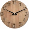 Nástenné hodiny z dreva, ciferník dub sonoma, čierne ručičky, 30cm