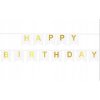 Girlanda PartyPal Všetko najlepšie k narodeninám, biela, 190 cm