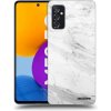 Picasee silikónový čierny obal pre Samsung Galaxy M52 5G - White marble