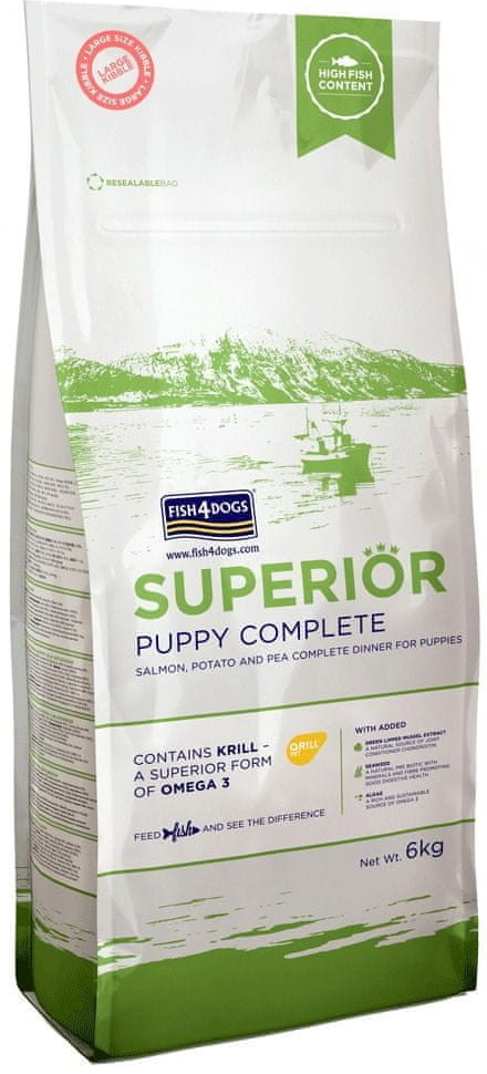 Fish4Dogs Superior Puppy Complete Losos 1,5 kg