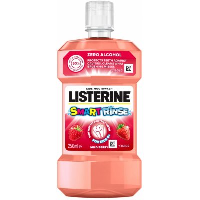 Detská ústna voda Listerine Smart Rinse Berry 250ml 69989