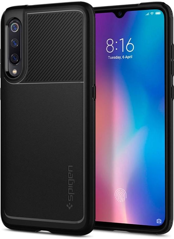 Púzdro Spigen® Rugged Armor Xiaomi Mi 9 Čierne