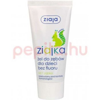 Ziajka zubný gel bez fluoru Veverka 50 ml