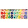 MG Montessori Number Sorter drevené puzzle