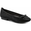 Jana 8-22164-29 čierne dámske baleríny šírka H
