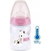 Dojčenská fľaša NUK First Choice Temperature Control 150 ml pink