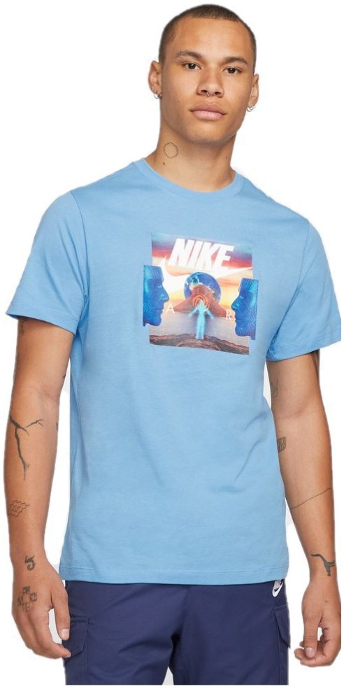 Nike NSW Festival Photo Tee DQ1065-412 modré