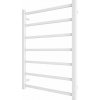 Mario-Radiators Kúpeľňový rebríkový radiátor INOX TOKIO 161W/230V 77x53 cm nerez/biela 1.137.047800.WM + záruka 3 roky zadarmo