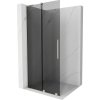 MEXEN/S - Velar L Sprchová zástena posuvná Walk-in 100 x 200, grafit 8 mm, nikel kartáčovaný 871-100-003-43-97