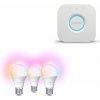 Philips Hue Bridge 2.0 + Philips Hue Essential White and Color Ambiance 8W 806 E27 3 ks