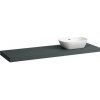 Laufen Lani Umývadlová doska 160 cm sivá výrez pravý H4046931122661