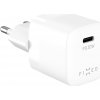 Fixed - Wall Charger Mini sieťová nabíjačka (GaN technológia, USB-C, PD3.0, 30W, kompaktná veľkosť) - biela
