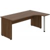 OFFICE PRO s.r.o. HOBIS kancelársky stôl pracovný tvarový, ergo ľavý - GE 1800 L, orech