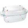 TESCOMA Pekáč s poklopom GrandCHEF 40 × 26 cm, sklenený
