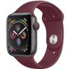 AW Jednofarebný remienok na Apple Watch - Vínovo červený Veľkosť / Rozteč: 44/45/46/49mm, Farba: Vínovo červený, Dĺžka remienka: Pánsky - M/L (15 - 21cm) IR-MJ01-091