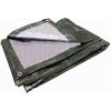 KRYCIA PLACHTA 5x8m (130g/m2) ZELENO - STRIEBORNÁ