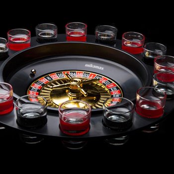 Alkoholová ruleta Deluxe + 15 pohárov zo skla + 2 guličky