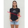 Alpha Industries New Basic T Wmn Foil Print Black/Metal dámske tričko Farba: čierna/strieborná, Veľkosti dámske: XS