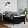 Box spring postel s matrací černá 100x200 cm umělá kůže Černý 3144590
