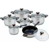 Súprava hrncov Kinghoff Jumbo nerezová oceľ 12 ks .
