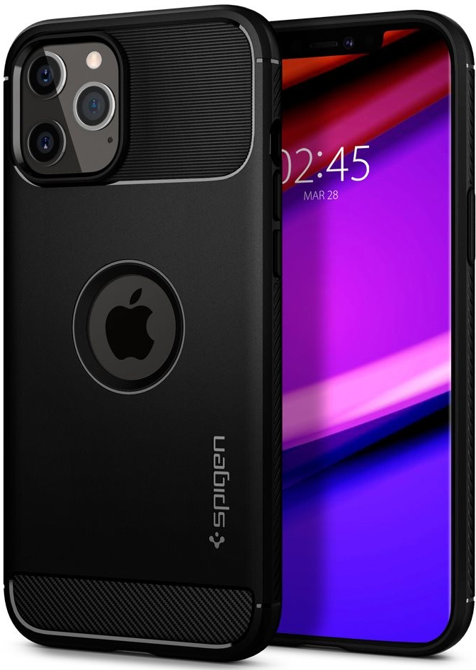 Spigen Rugged Armor iPhone 12/iPhone 12 Pro čierne