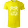 Indian Motorycle Club - Tričko z organickej bavlny - L ( Citrónová )