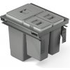 ATM Odpadkový kôš do zásuvky FUTURA (24L+8L+8L) - Antracit 1866