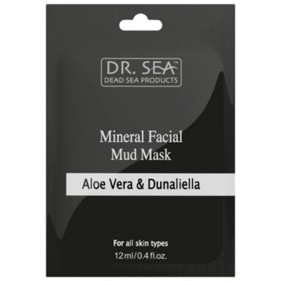 Dr. Sea Minerálna bahenná maska na tvár Aloe vera & Dunaliella 12 ml