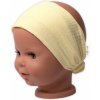 Baby Nellys Ľahká mušelínová čelenka Bandana žltá