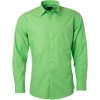 James & Nicholson JN 678 popelínová košile dlouhý rukáv COT020678042 zelená lime