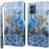 VSETKONAMOBIL 69759 ART Peňaženkový kryt pre Motorola Moto G54 5G / G54 Power Edition 5G BLUE MARBLE
