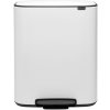 Brabantia Pedálový odpadkový kôš BO 2 x 30 l, biela
