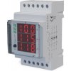 DMA-3 CT - 3-fázový digitálny ampérmeter, nepriame meranie x/5A, na DIN lištu