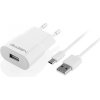 Nabíjačka do siete GoGEN ACH 103 MC, 1x USB 1 A + microUSB kábel 1 m BIELA (GOGACH103MCW)