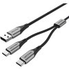 Vention CQOHD USB 2.0 to Dual USB-C, Y-Splitter, 0.5m, šedý