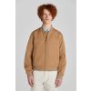 GANT LIGHT bomber jacket hnedá