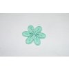 Nažehľovačka kvet priemer 4,5cm zelený tyrkys
