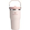 Svetloružová termoska 600 ml IceFlow Flip Straw 2.0 – Stanley