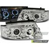 Tuning-tec PREDNÉ SVETLOMETY ANJELSKÉ OČI CHROME pasujú na VW PASSAT B5 3B 11.96-08.00