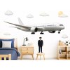 Nalepte.cz Lietadlo Boeing textilní prelepiteľná nálepka na stenu arch 75 x 21 cm