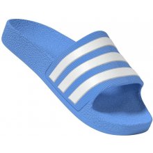 adidas Detské papuče Adilette Aqua K modrá/biela