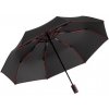 Automatický skladací dáždnik FARE®-Mini Style, priemer 97 cm , Black/Euro Blue Farba: black/red