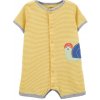 CARTER'S Overal letný krátky rukáv Yellow Snail chlapec NB/vel. 56