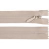 Špirálový zips skrytý No 5 dĺžka 60 cm pevný - 1 ks 307 krémová