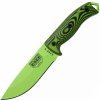 ESEE-5 venom green blade, neon green/black G-10 3D handle, black kydex sheath 5PVG-007