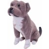 Plyšák Wild Republic Plyš pes so zvukom šedý Pitbull 14cm (092389275841)