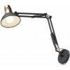 RENDL ANTE nástenná lampa čierna meď, otočné rameno, E27, 28W, 230V
