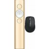 Logitech Dálkový ovladač Spotlight Presentation Remote Gold (910-004862) + MX Anywhere 3S Graphite (910-006929)
