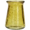 MADAM STOLTZ Sklenená vázička z recyklovaného skla Jantárová