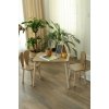 Detská sada stolíka a stoličiek 2 ks Bunny One Chair Set - Brown